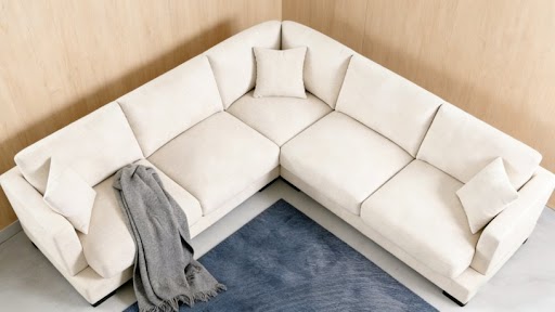 Allida Corner Sofa - Modern Fabric L Shape Sofa for Living Room - Image 2