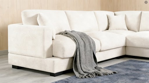Allida Corner Sofa - Modern Fabric L Shape Sofa for Living Room - Image 3