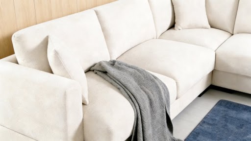 Allida Corner Sofa - Modern Fabric L Shape Sofa for Living Room - Image 4